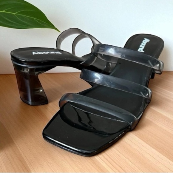 Nordstrom Abound Ethan Strappy Slide Sandal in Black Smoke Size 6.5 - Picture 10 of 11